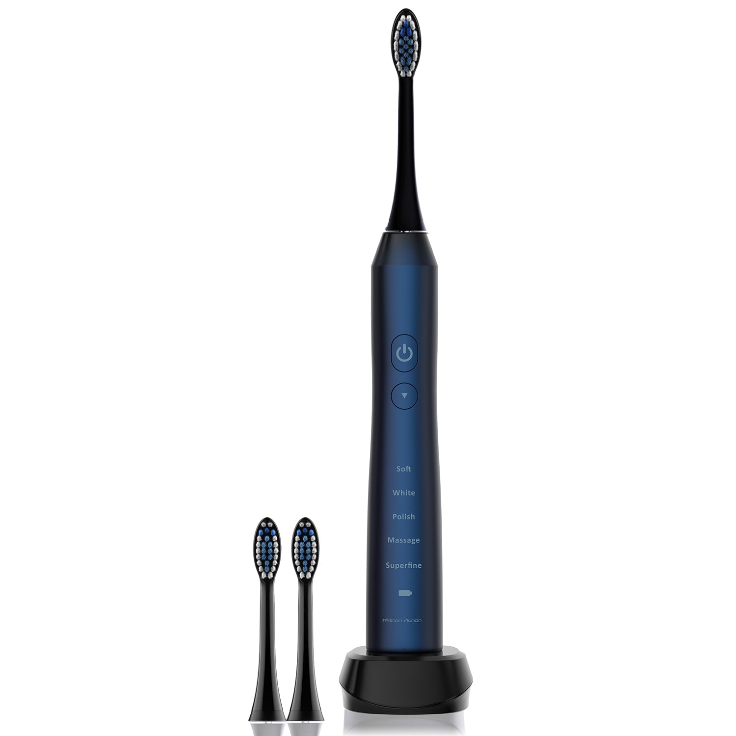 Tristan Auron Business Class Schallzahnbürste mit 2 Bürstenköpfen
blau