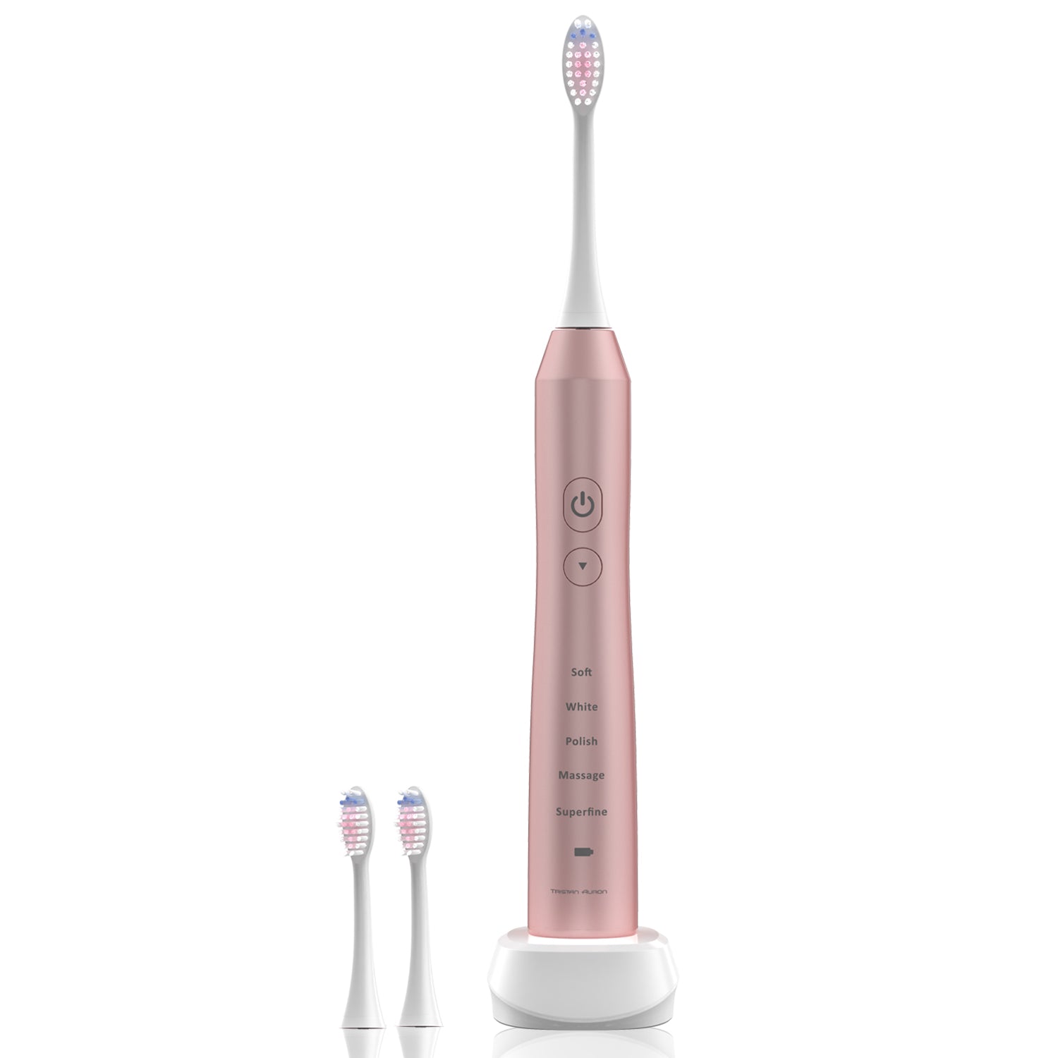 Tristan Auron Business Class Schallzahnbürste mit 2 Bürstenköpfen
pink