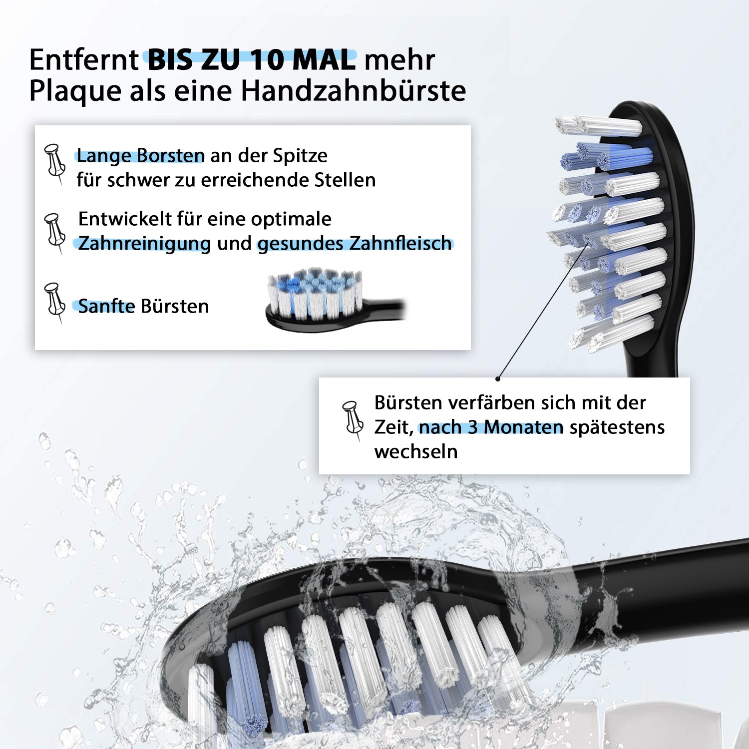 Hochwertige Zahnbürstenköpfe