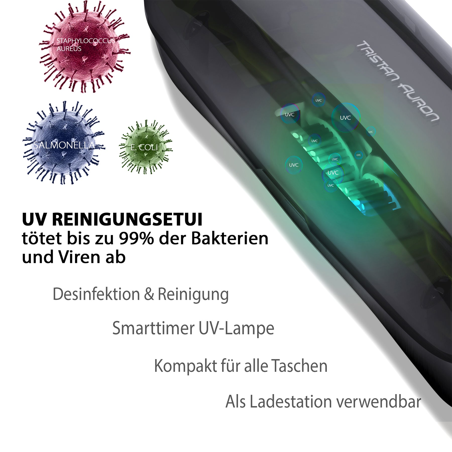 UV-Reiseetui mit integriertem Ladegerät