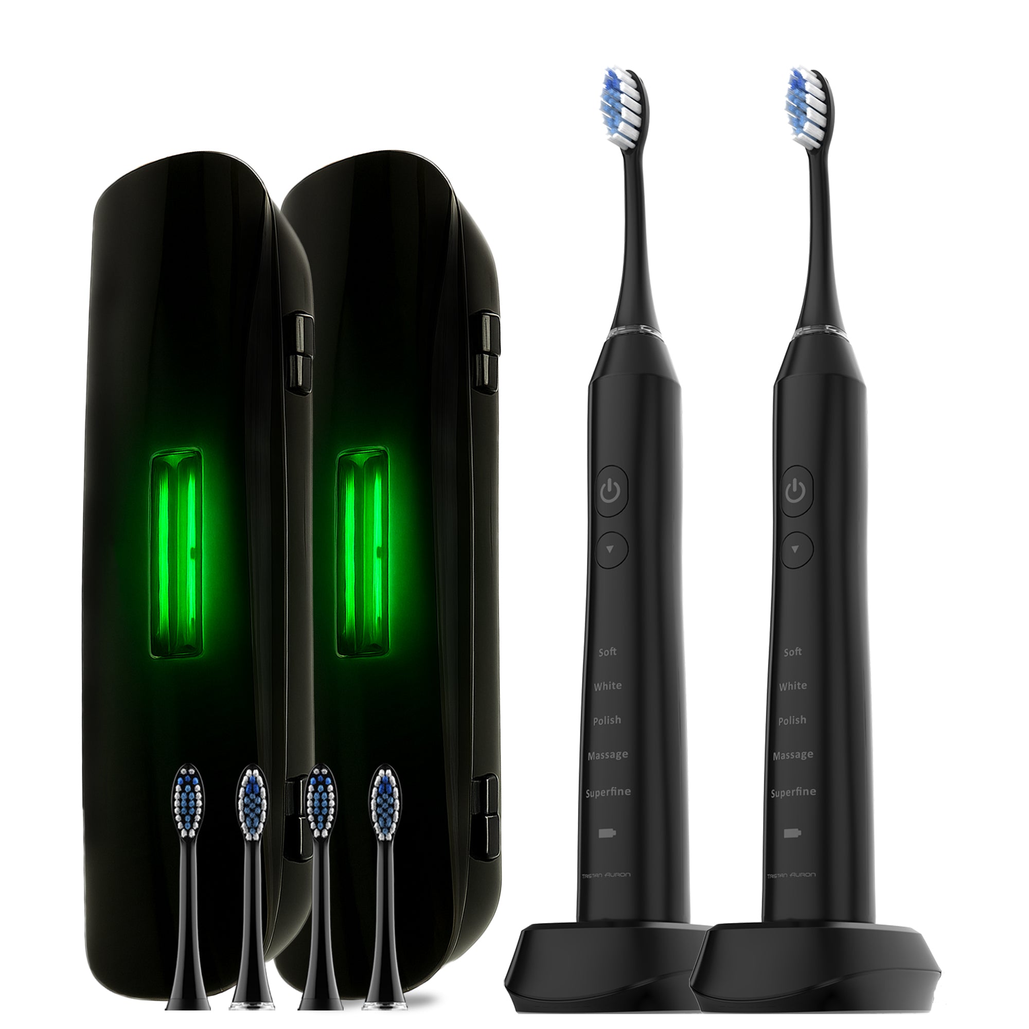 Couple Bundle mit UV Travel Bundle und 4 Bürstenköpfe Business Class