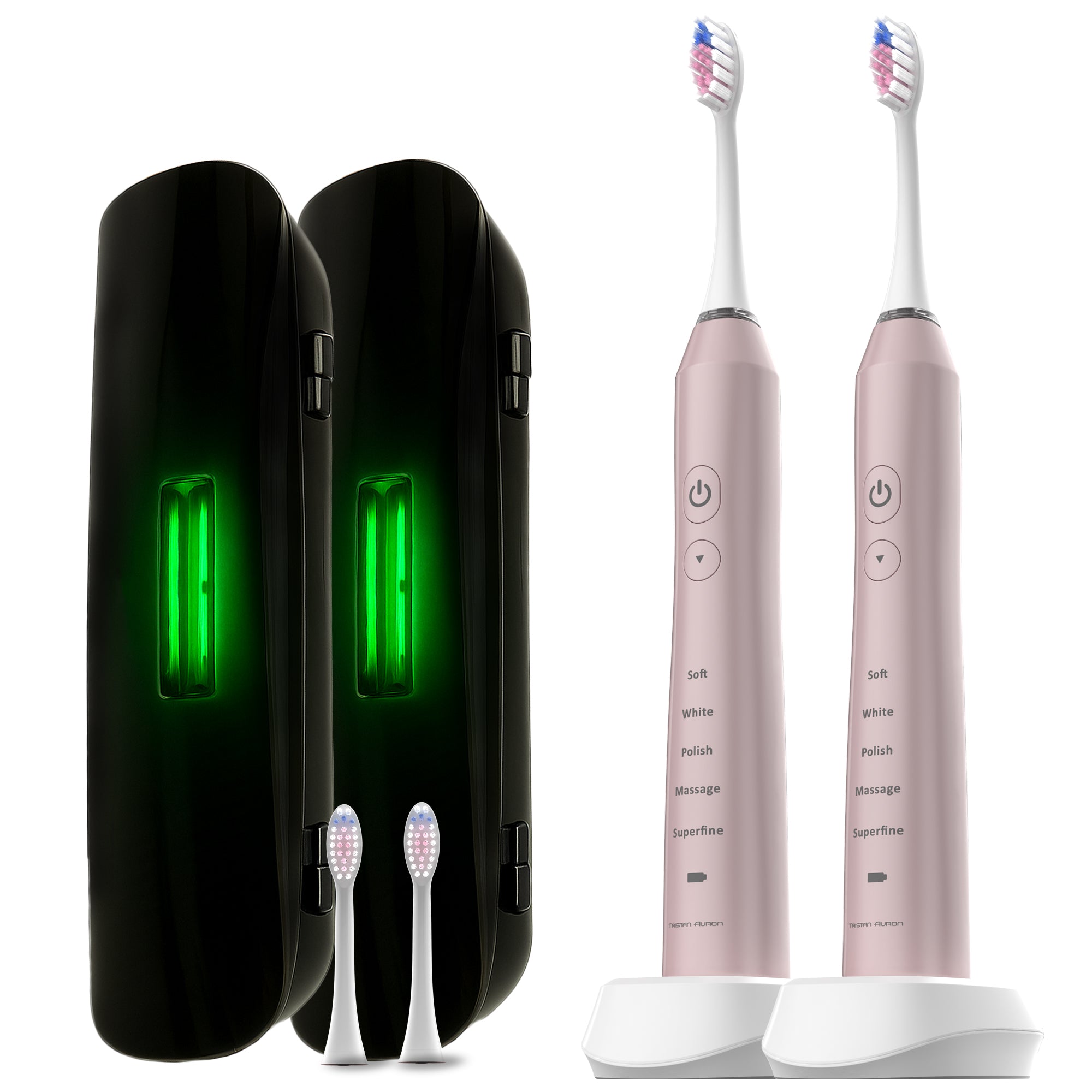 Couple Bundle mit UV Travel Bundle und 4 Bürstenköpfe Business Class