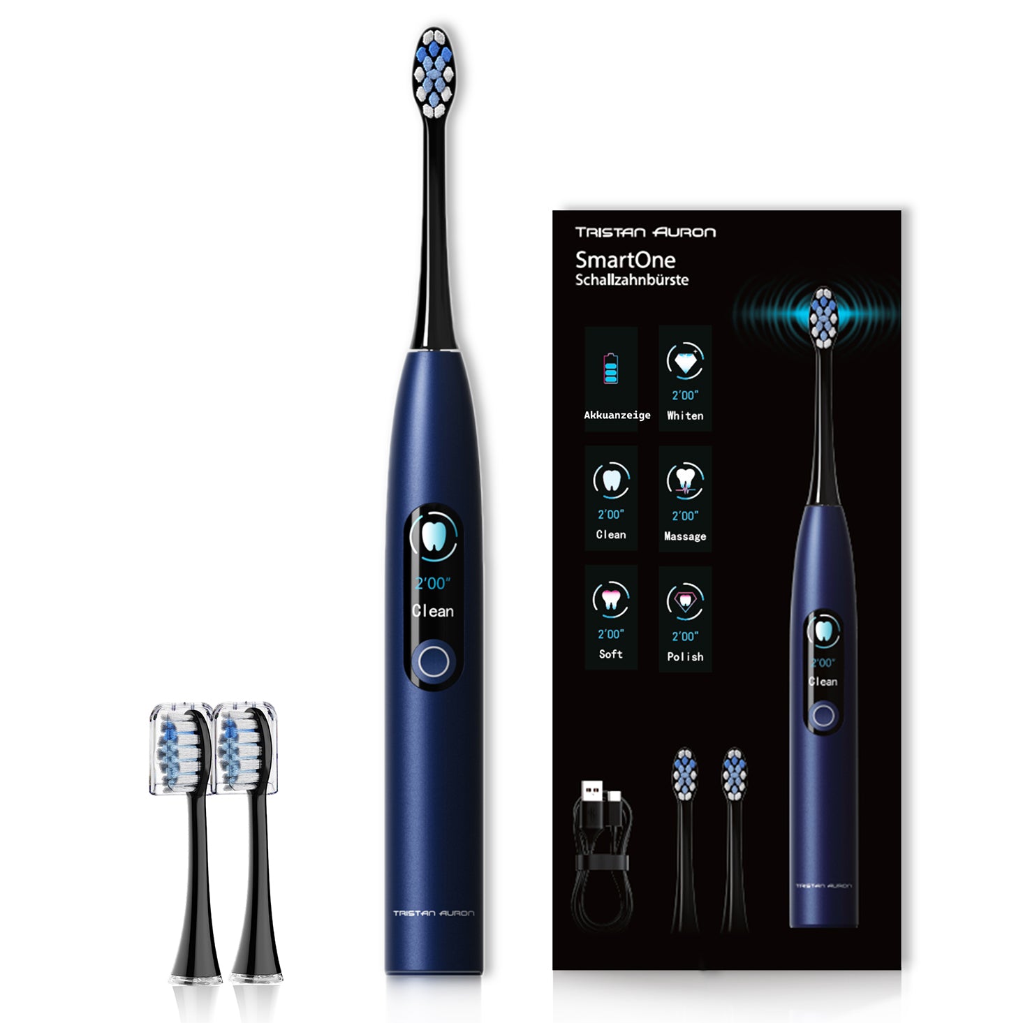 Smart One mit 2 oder 6 Bürstenköpfe