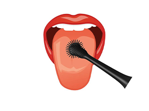 Zungenreiniger entfernt Bakterien und Beläge von der Zunge, verbessert die Mundhygiene und bekämpft Mundgeruch